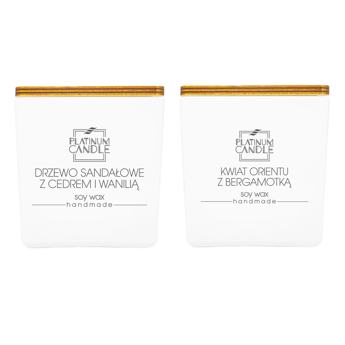 Zestaw Świec Sojowych Zapachowych Gold 2X220G