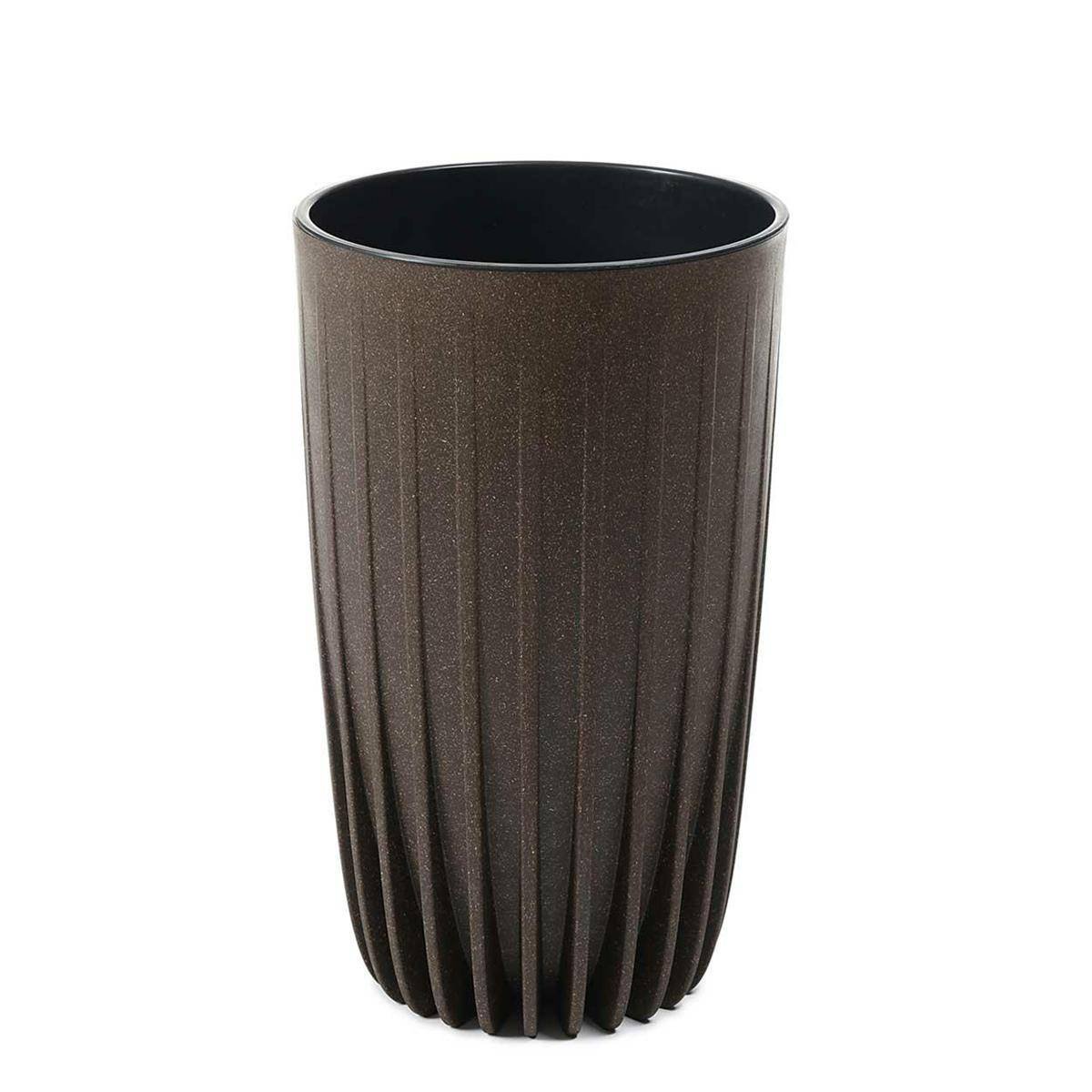 Wysoka Doniczka Donica Ogrodowa Balkonowa Brązowa 25Xh42 Cm