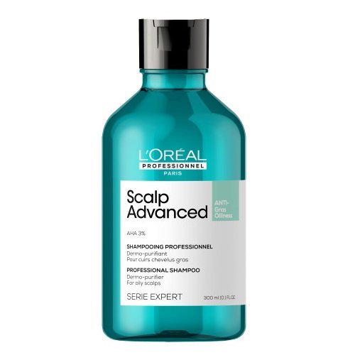 L'Oréal Professionnel, Serie Expert Scalp Advanced Shampoo, Oczyszczający Szampon Do Przetłuszczającej Się Skóry Głowy, 300ml