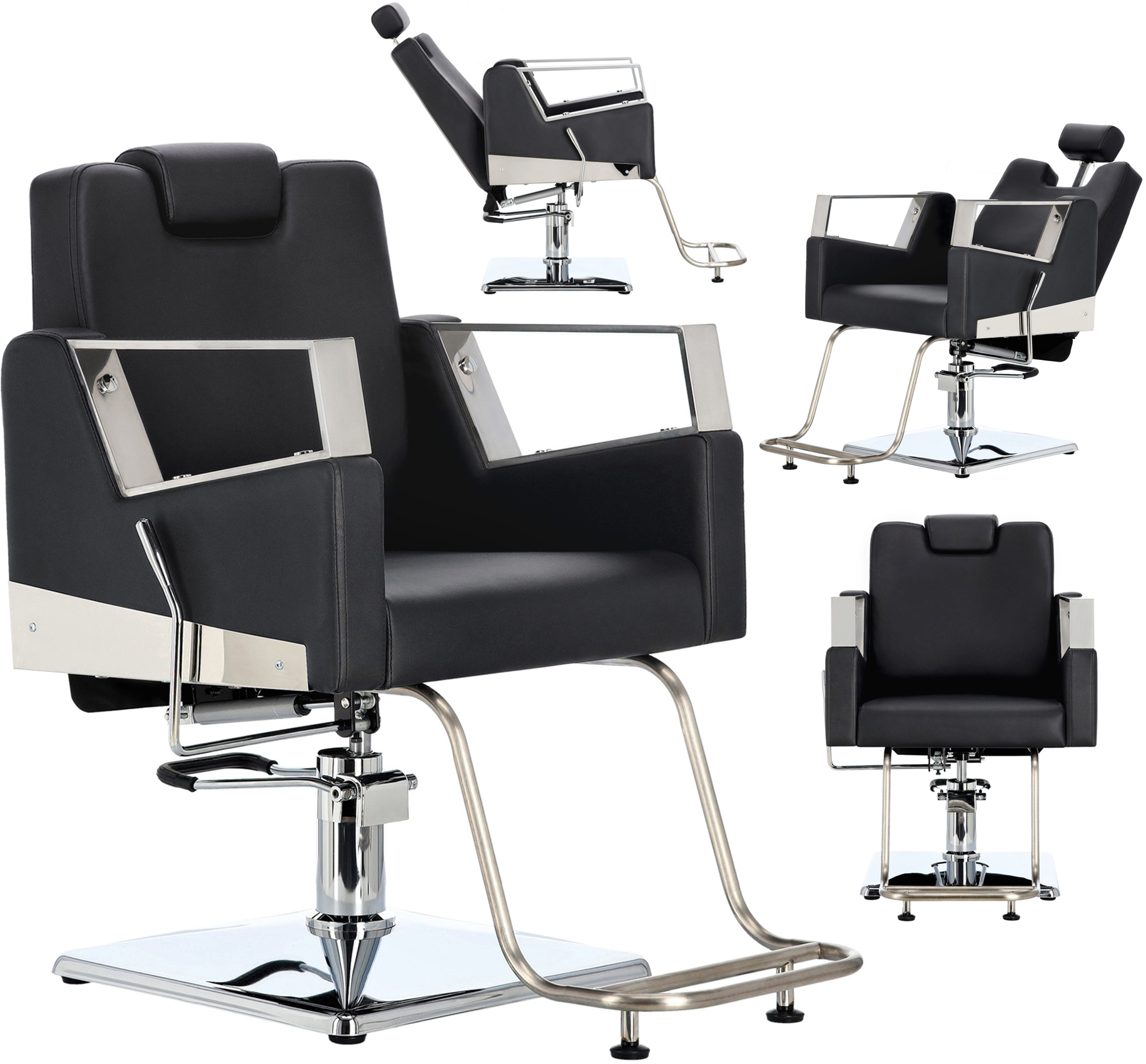Fotel fryzjerski barberski hydrauliczny do salonu fryzjerskiego barber shop Juno Barberking