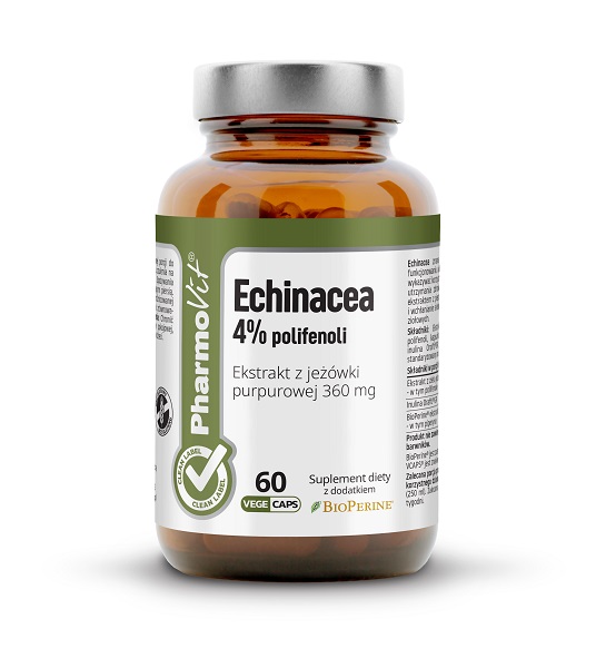 ECHINACEA 4% POLIFENOLI Ekstrakt z jeżówki purpurowej 360mg