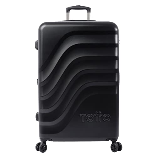 TOTTO - Walizka na wózki Grande Bazy+ w ciemnej czerni: idealny towarzysz na długie podróże, czarny, Trolley cabina, BAZY + to odnowiona i ulepszona wersja klasycznego Bazy