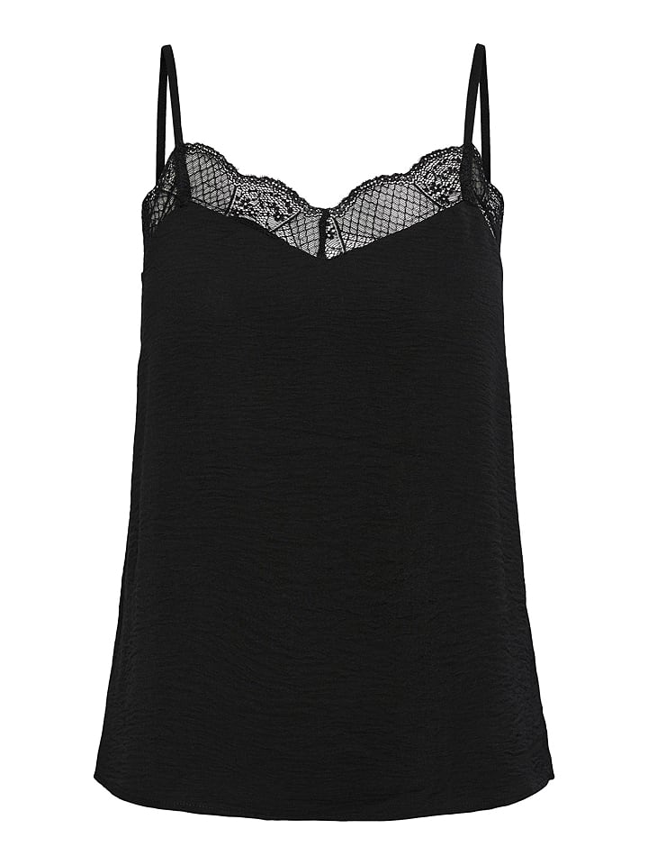 Pieces Top w kolorze czarnym