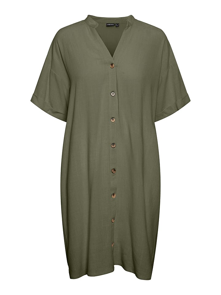 Pieces Sukienka w kolorze khaki