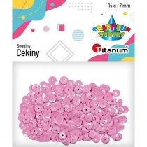 Titanum Cekiny okrągłe pastelowe 7 mm, 14g wrzosowe