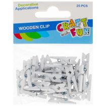 Craft with Fun Spinacze drewniane 2.5 cm 25 szt.