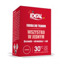 Ideal Farba do tkanin czerwona All in one Mini 230 g
