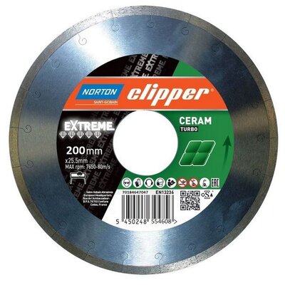 NORTON Clipper Tarcza diamentowa Clipper Extreme Ceramic 200 mm 70184647047