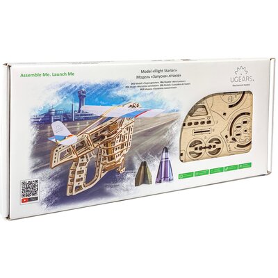 Ugears Model mechaniczny do składania. Wyrzutnia samolotów, 70075