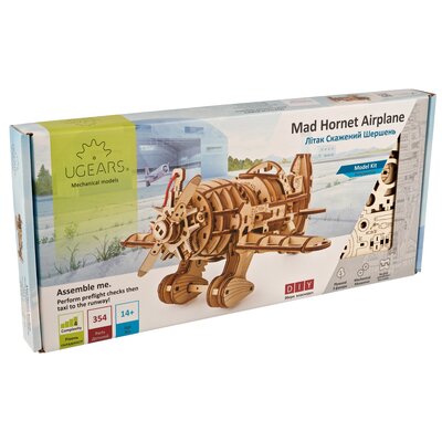 Puzzle 3D Samolot Mad Hornet Ugears