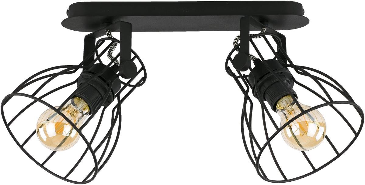 TK Lighting Plafon sufitowy 2pł ALANO BLACK 2121 TKL2121