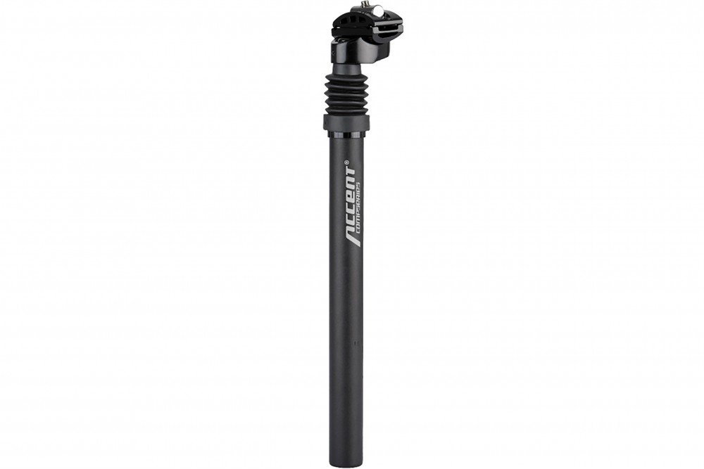 Accent Wspornik siodła SP-886 czarny / Długość: 350 mm / Średnica: 27,2