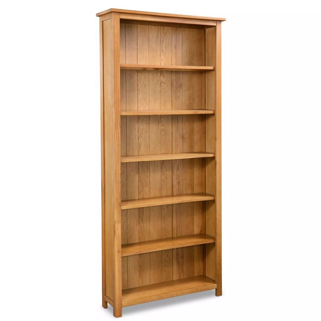 vidaXL Regał na książki z 6 półkami, dębowy, 80 x 22,5 180 cm vidaXL