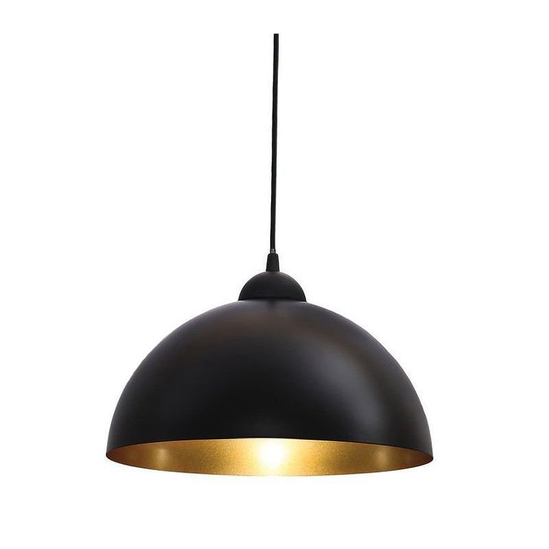 Wisząca lampa loftowa Round CHFB-E27 Abigali metalowa nad wyspę do kuchni czarna