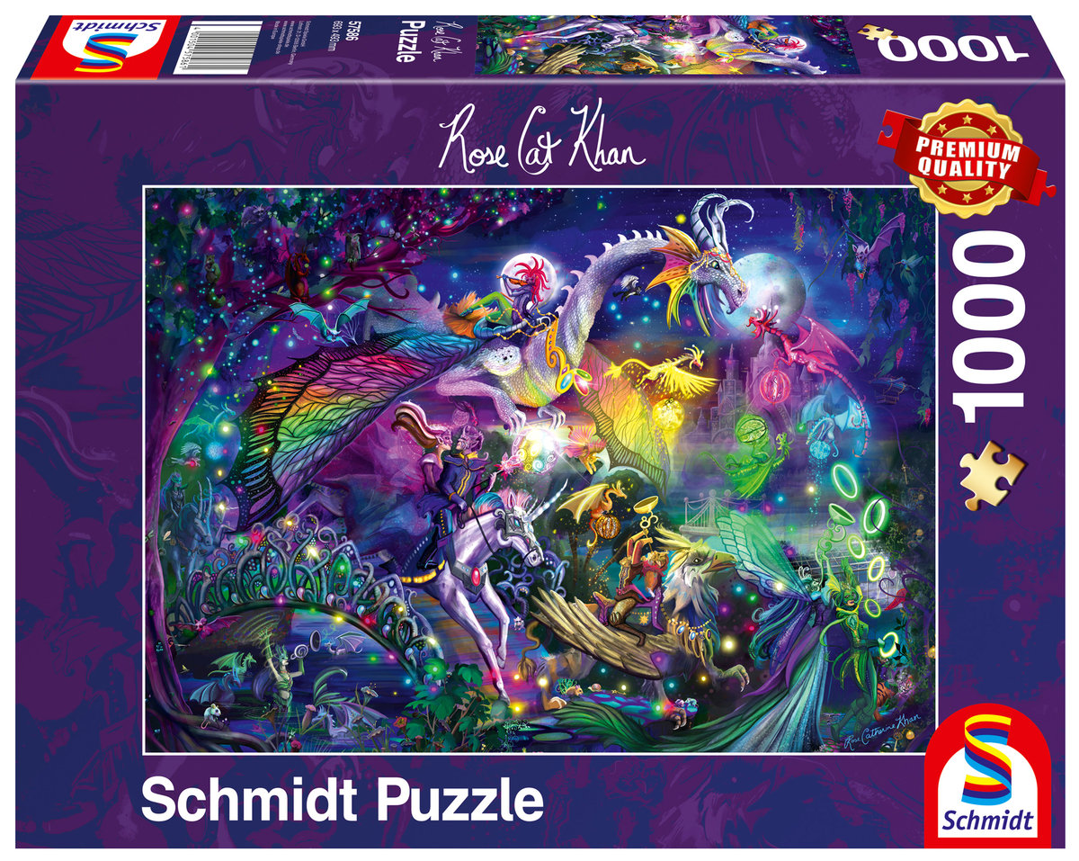 puzzle 1000 rose cat khan, cyrk nocy letniej