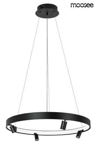 Zdjęcia - Żyrandol / lampa Circle Fitness Circle 74 LED + GU10 lampa wisząca  5-punktowa czarna MSE010100163 (spot)