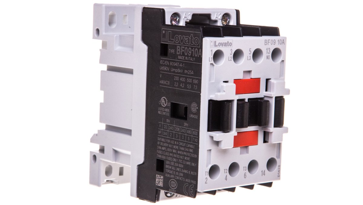 Lovato electric Sp. z o.o. Stycznik mocy 9A 3P 24V AC 1Z 0R BF0910A024