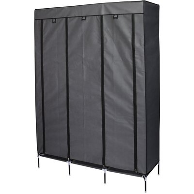 Garderoba szafa tekstylna 127x45x172 cm ciemnoszara