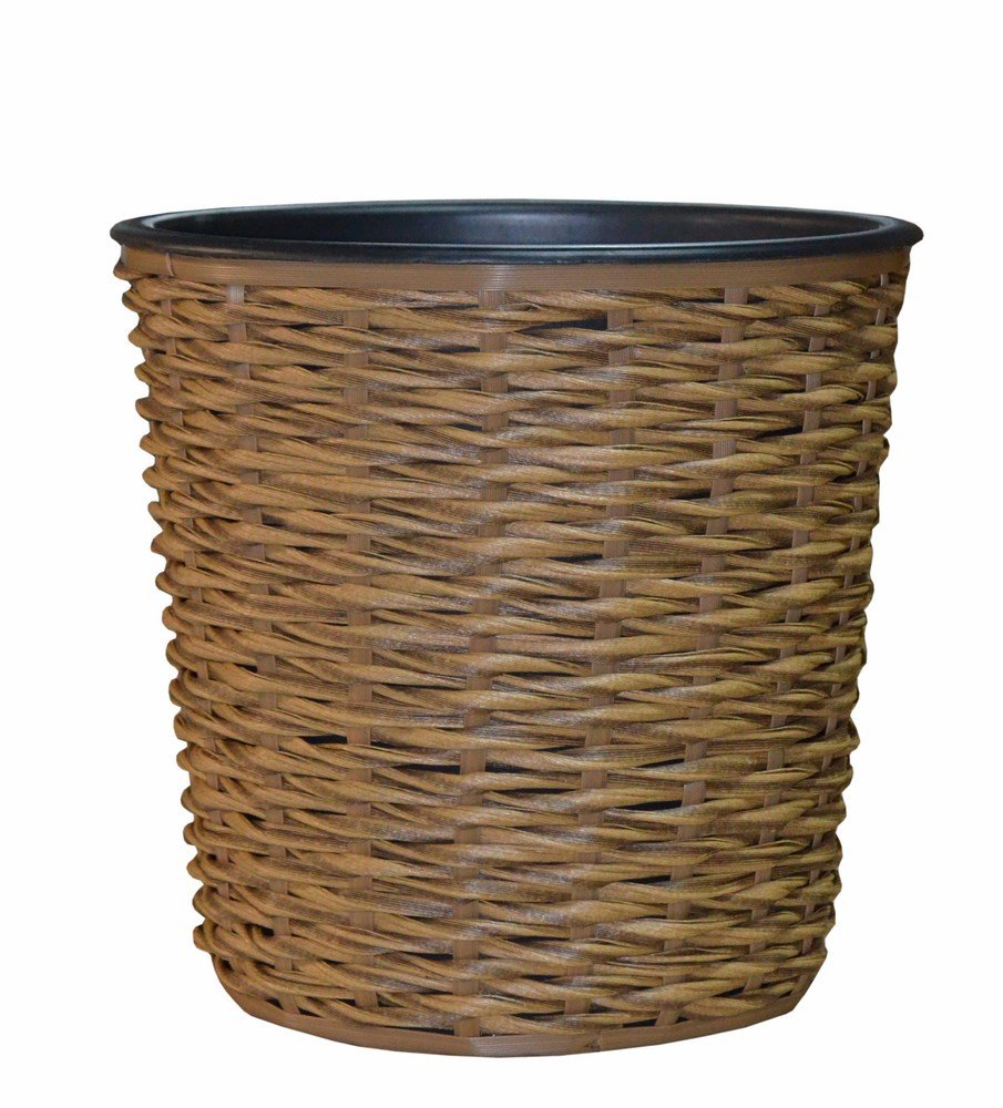 OTE Donica duża śr.38 cm technorattan szara Ote