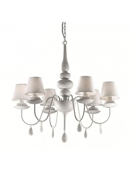 Ideal Lux BLANCHE SP6 - - LAMPA WŁOSKA wisząca 35581