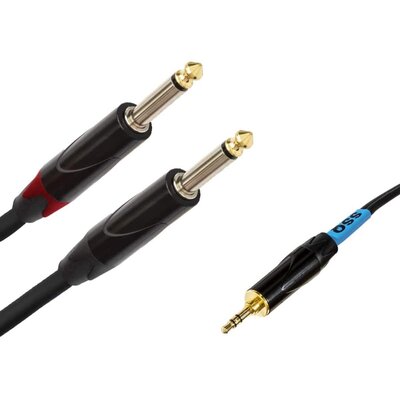SSQ SSQ MIJM2 - kabel jack stereo 3,5mm - 2x jack mono 6,3mm-2metry
