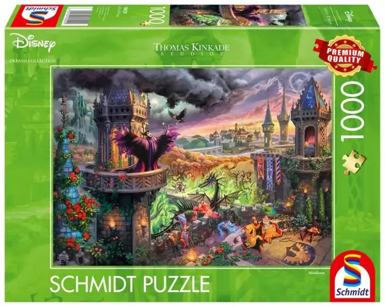 Puzzle 1000 Thomas Kinkade, Czarownica Disney - G3