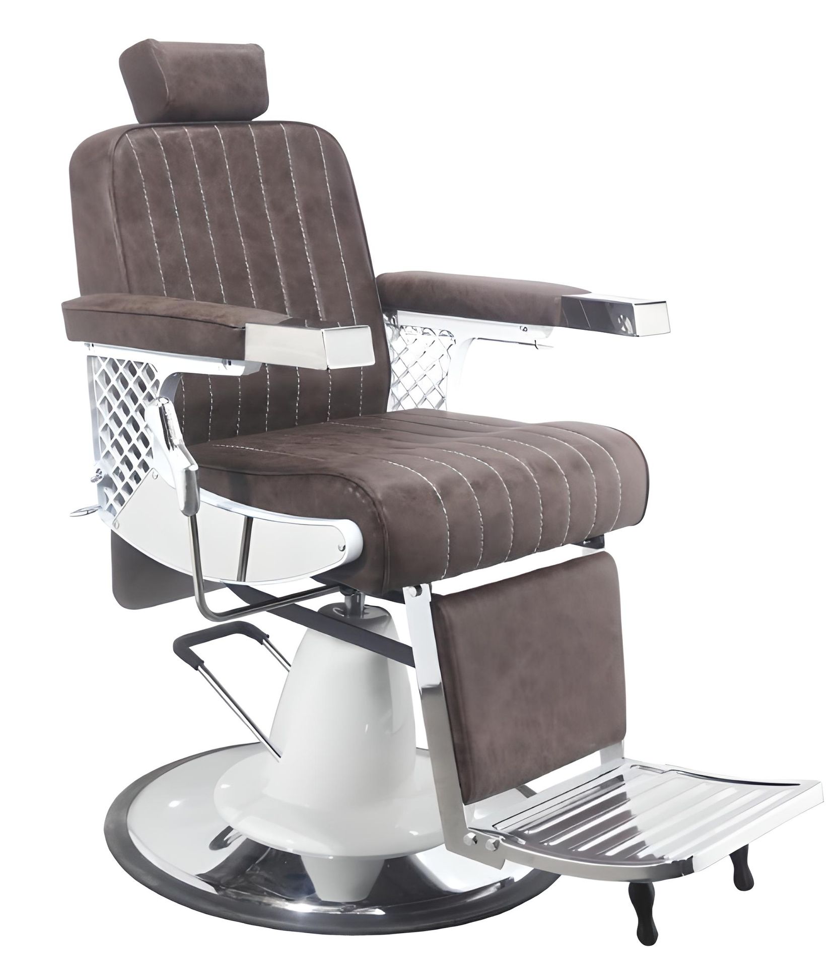 Fotel fryzjerski barberski hydrauliczny do salonu fryzjerskiego barber shop Barberking w 24H