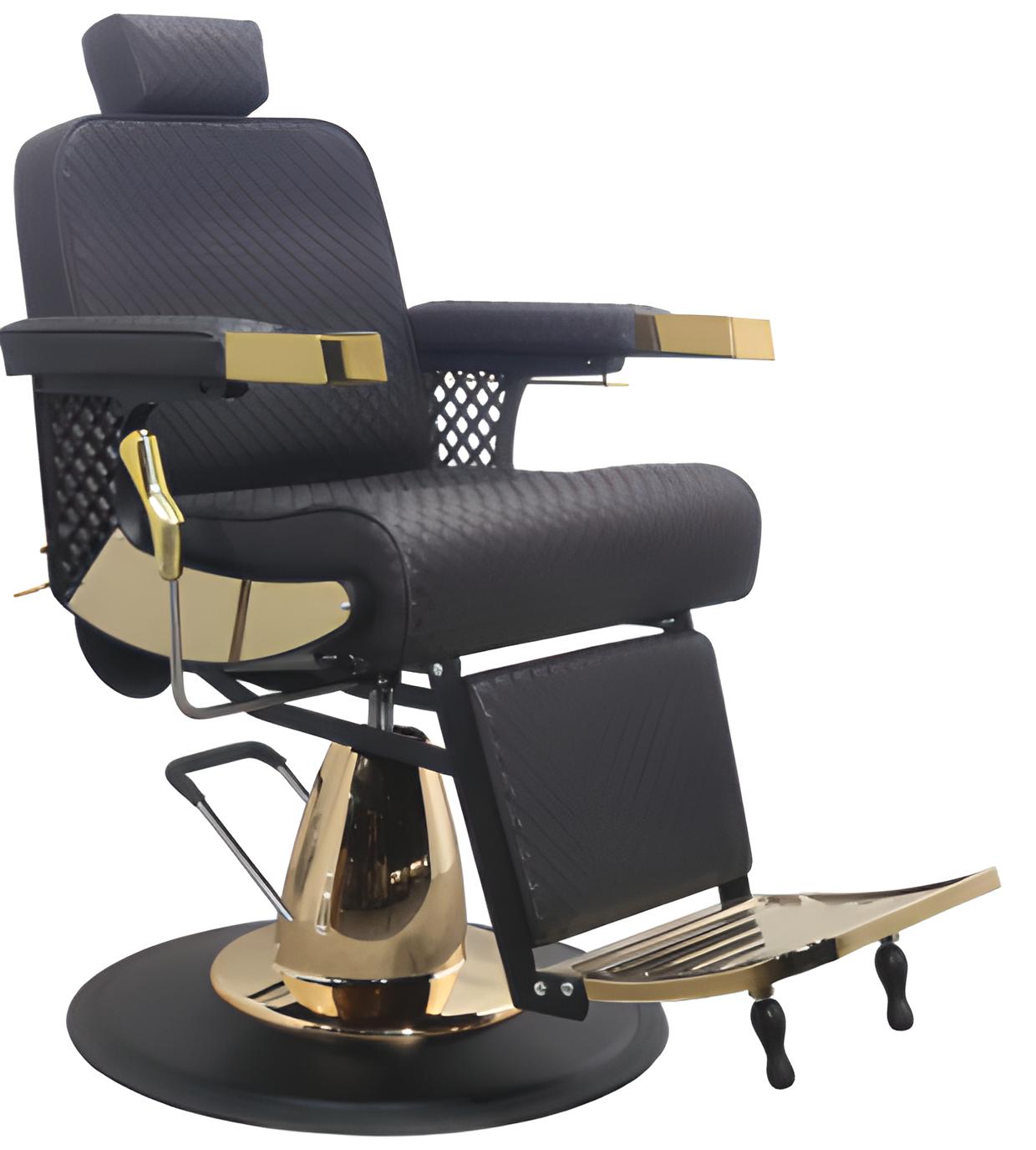 Fotel fryzjerski barberski hydrauliczny do salonu fryzjerskiego barber shop Barberking w 24H