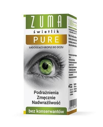 S-Lab SP Z O O ZUMA Świetlik Pure Łagodzące krople do oczu 10 ml