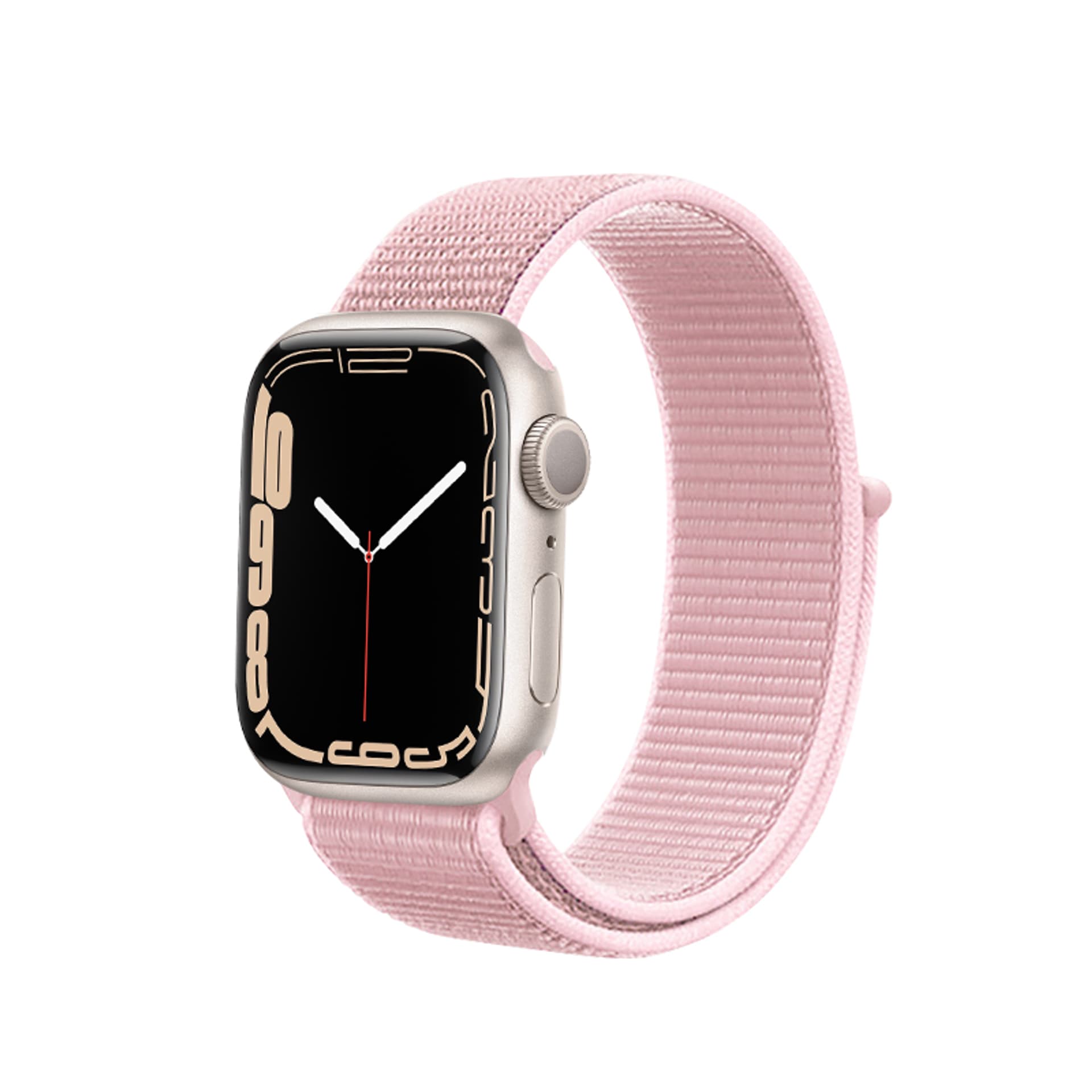 Crong Nylon - Pasek sportowy do Apple Watch 38/40/41 mm (Powder Pink)