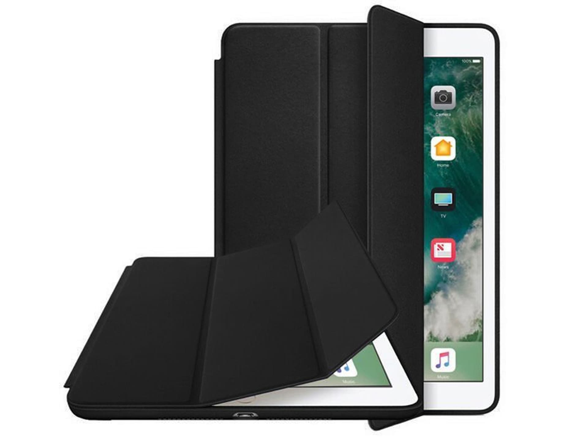 Apple NoName Etui do tabletu Etui do iPad 9.7 2017 2018 Smart Case Czarne uniwersalny