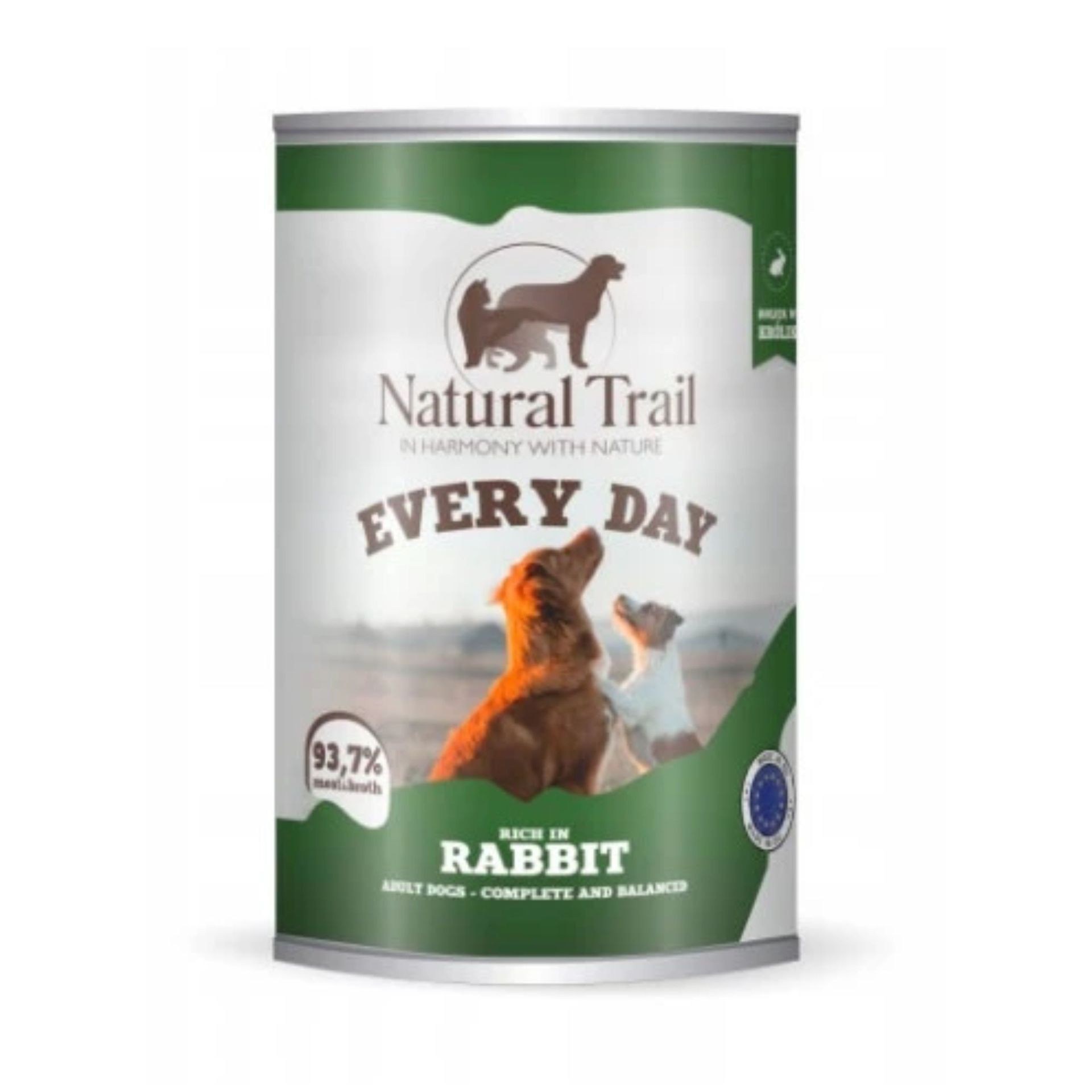 NATURAL TRAIL Every day  Karma mokra dla psów bogata w królika 400g