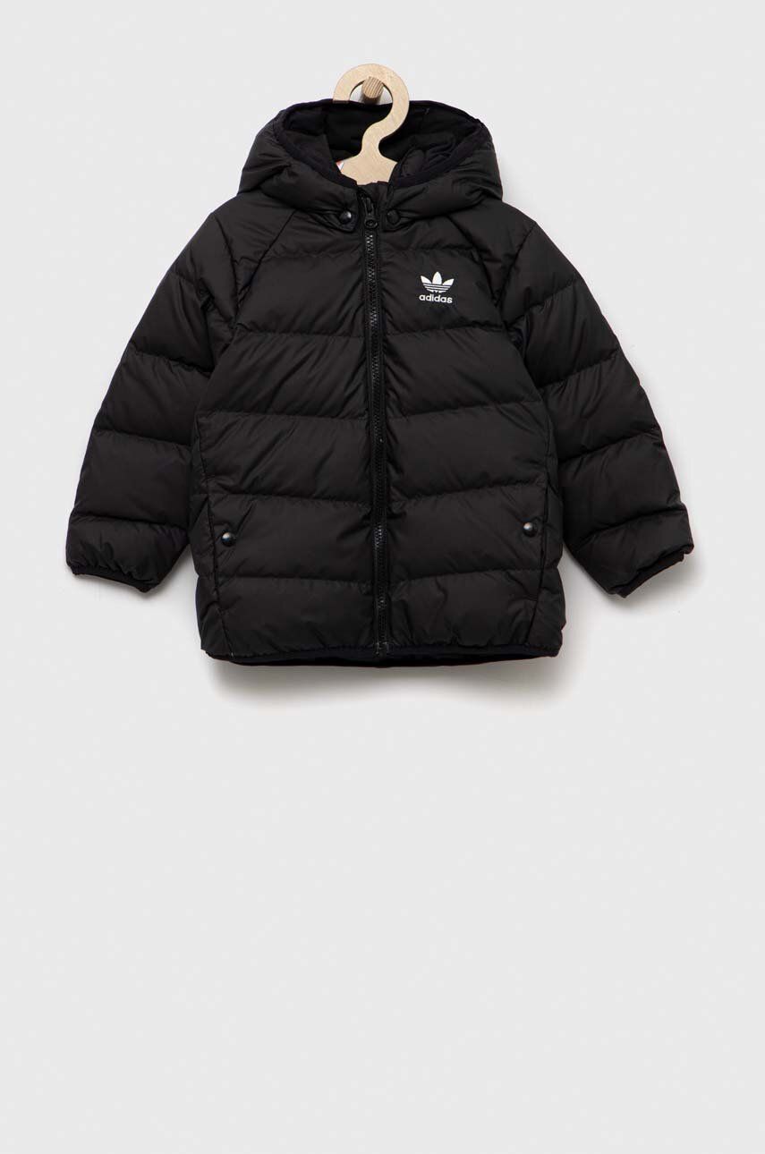 adidas Originals kurtka puchowa dziecięca DOWN JACKET kolor czarny