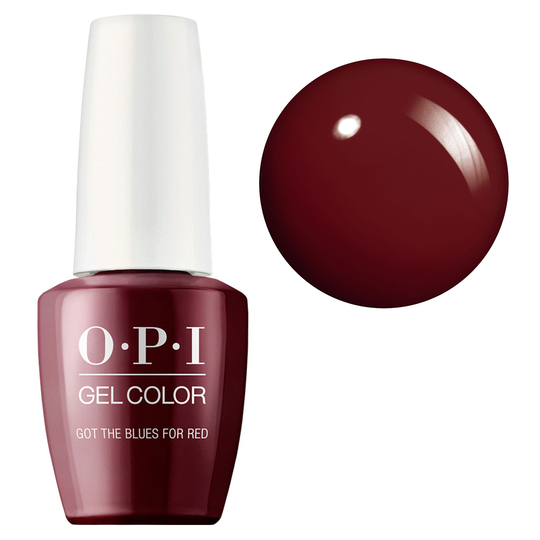 OPI Gel Color, hybrydowy lakier do paznokci, Got The Blues For Red GCW52A , bordowy, 15ml