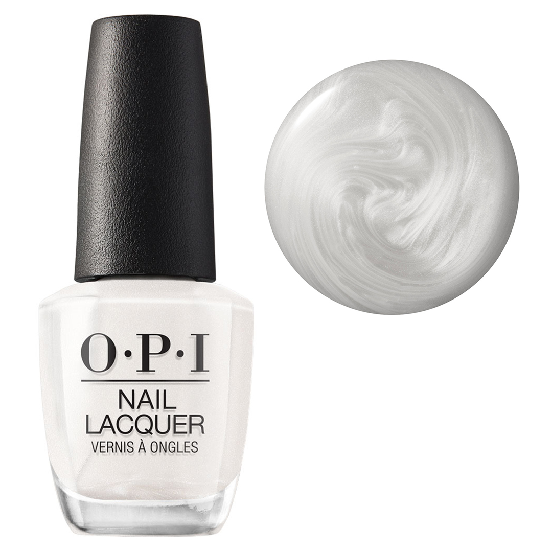 OPI Nail Lacquer, klasyczny lakier do paznokci, Kyoto Pearl NLL03, biały, 15ml