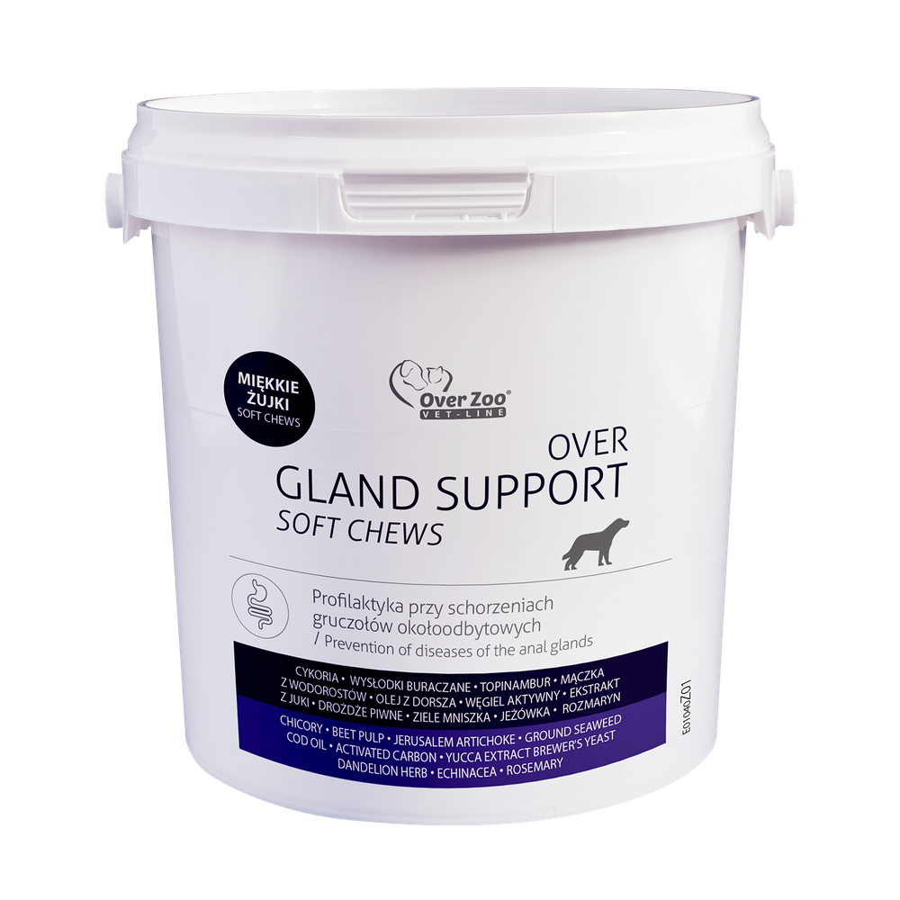 OVER Gland Support soft chews - na gruczoły około odbytowe -  90 żujek