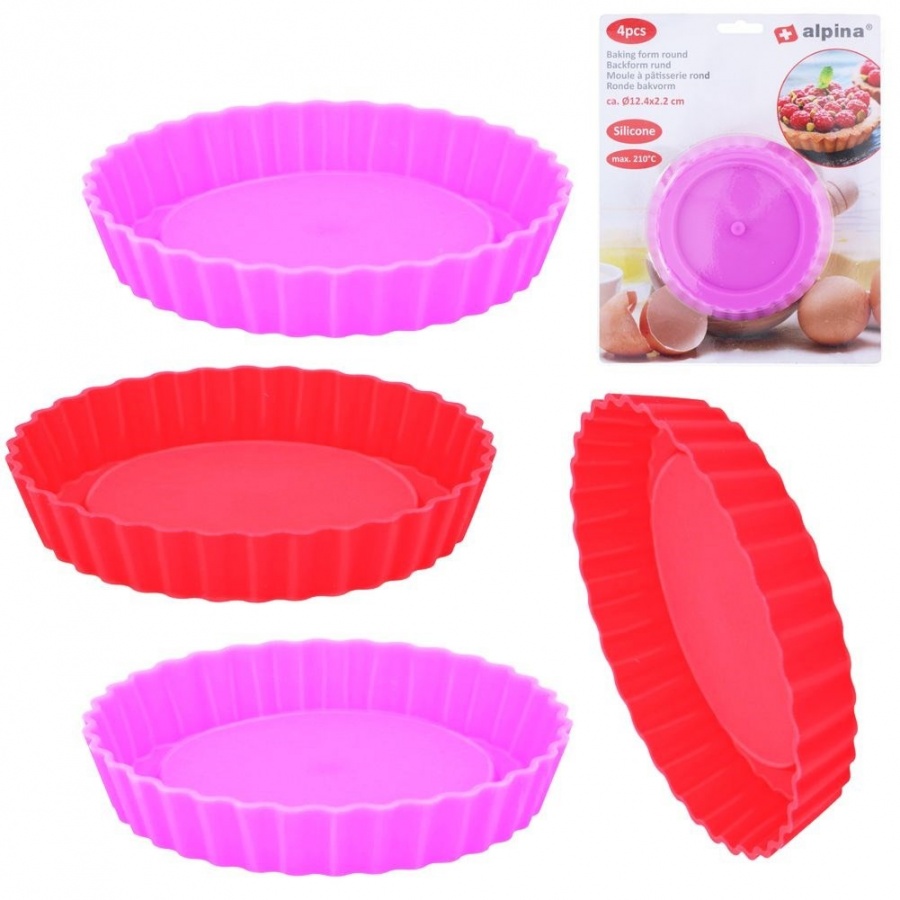 Forma do tarty silikonowa 12 cm 4 szt. kod: O-259259