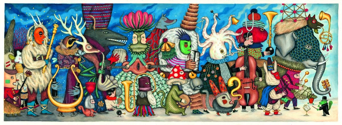 Djeco Puzzle tekturowe - ORKIESTRA - 500el
