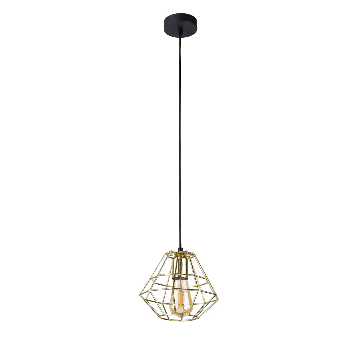 TK Lighting Lampa wisząca TK 1724 z serii DIAMOND GOLD