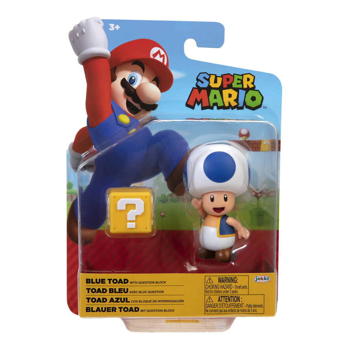 Jakks Pacific Super Mario Figurka Blue Toad