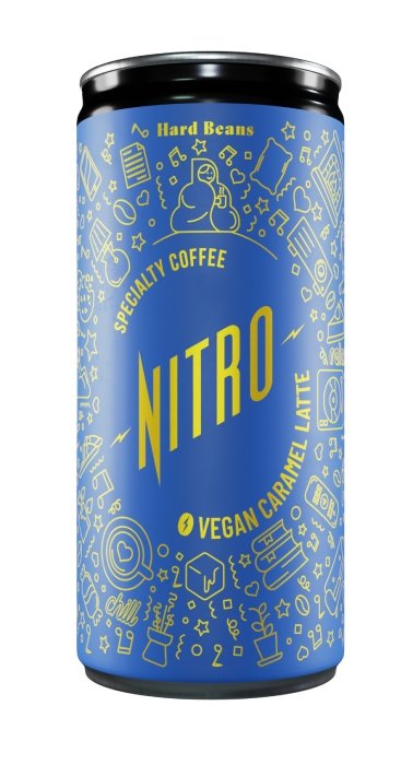 Hard Beans Nitro Vegan Caramel Latte 200 ml