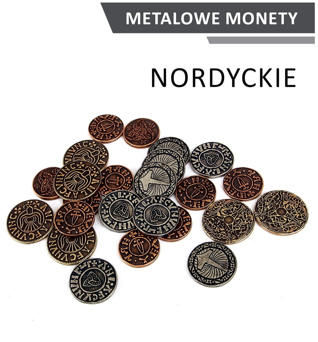 Drawlab Entertainment Metalowe Monety - Nordyckie (zestaw 24 monet)