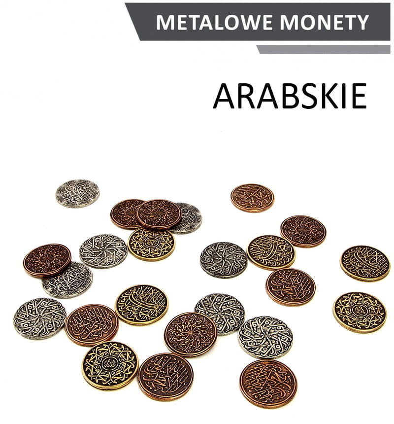 Drawlab Entertainment Metalowe Monety - Arabskie (zestaw 24 monet) 5902650611023