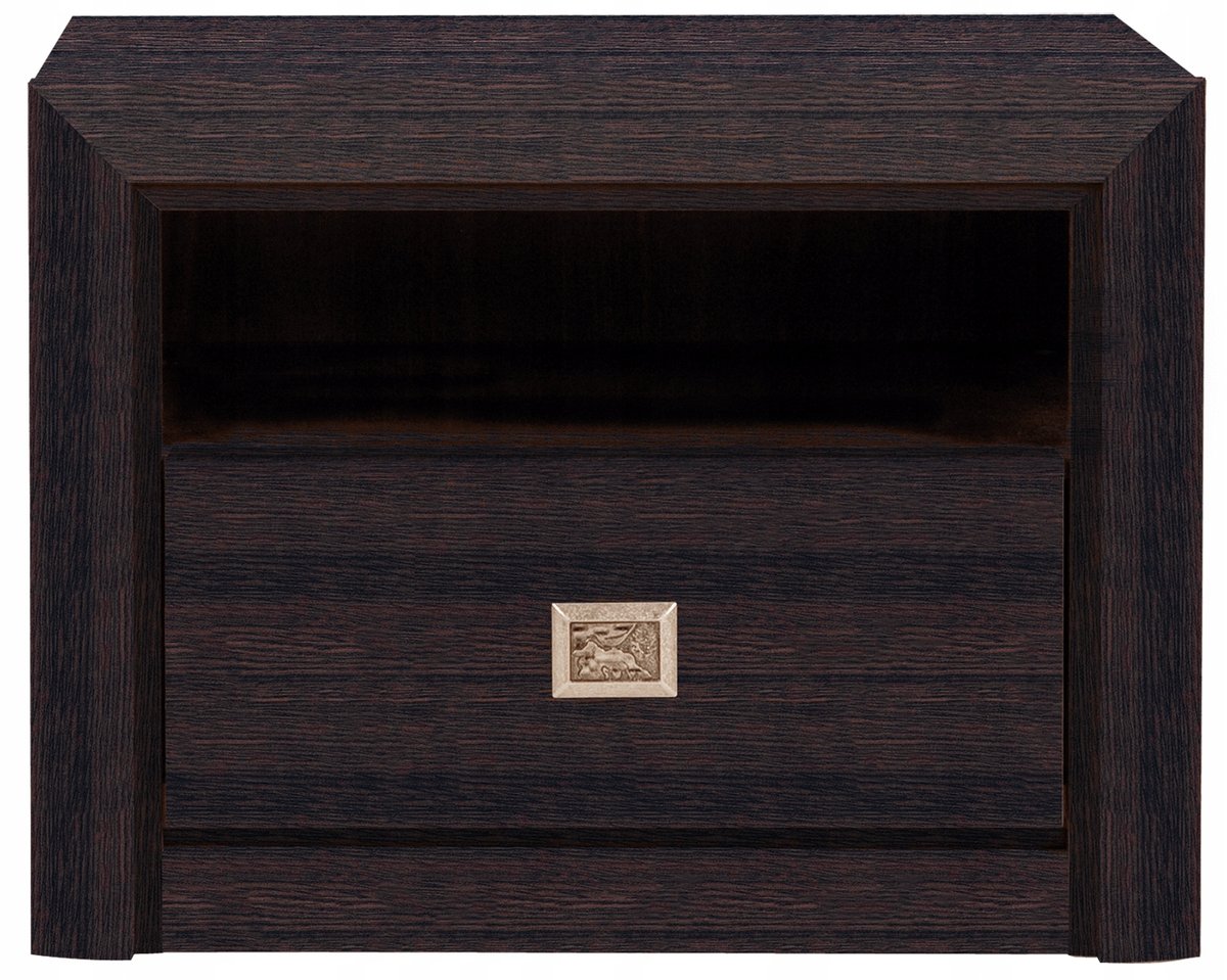 Szafka nocna czarna wenge stolik nocny 59 cm KOEN