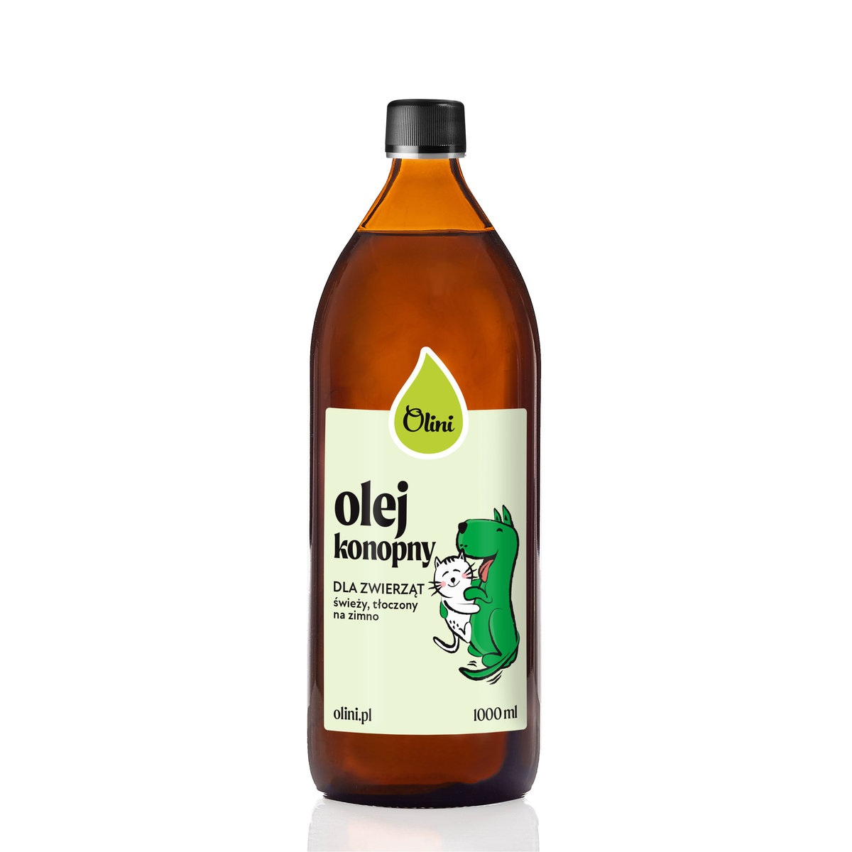 Olej konopny dla zwierząt Olini 1 l