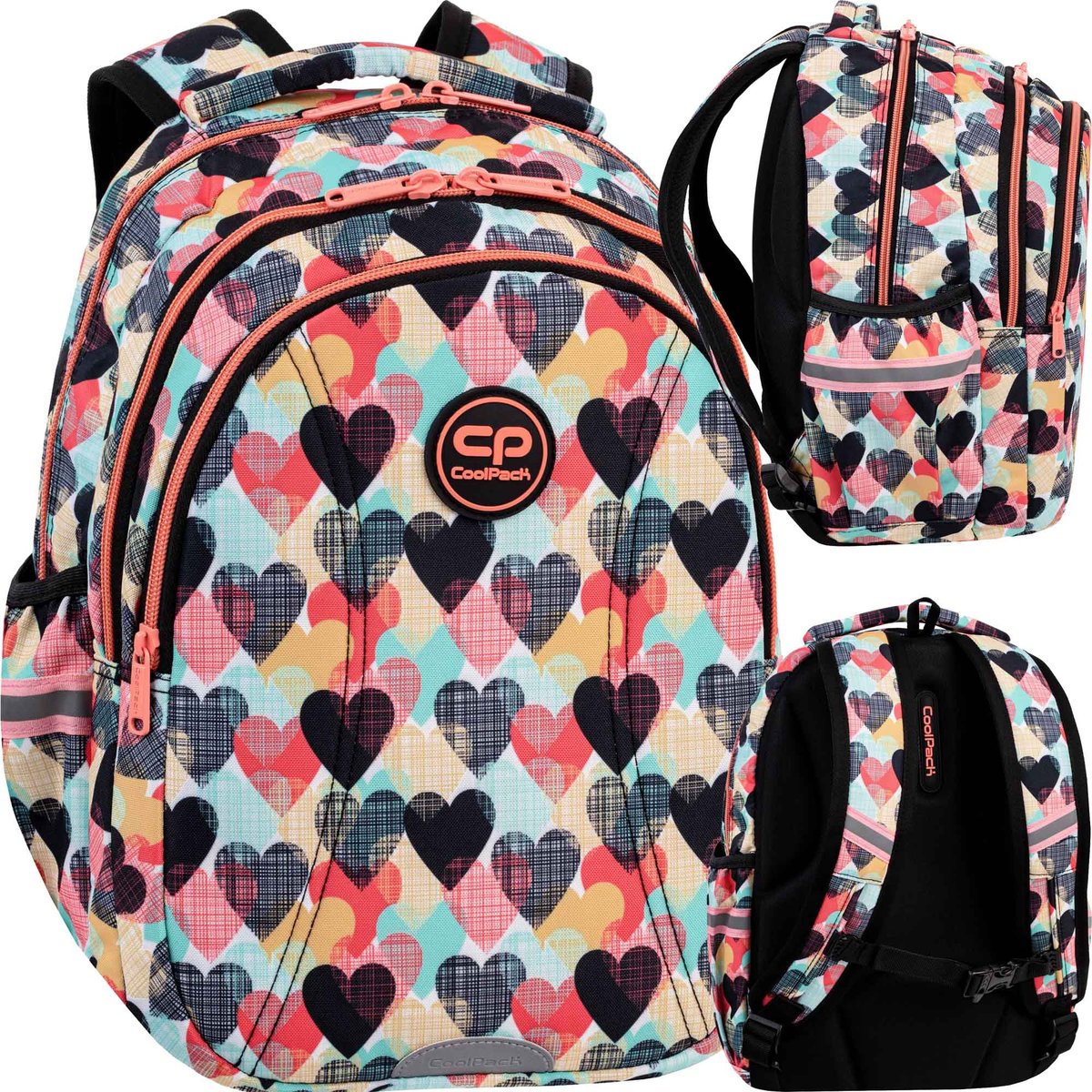 Coolpack Joy S Plecak szkolny Unisex dzieci, Chocolove, 39 x 28 x 17 cm, Designer