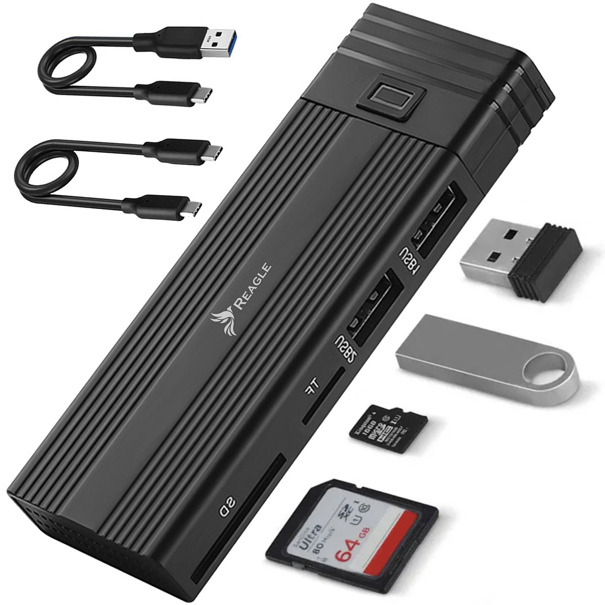 Reagle obudowa na dysk SSD NVME SATA M.2 HUB USB-C 3.1 M2
