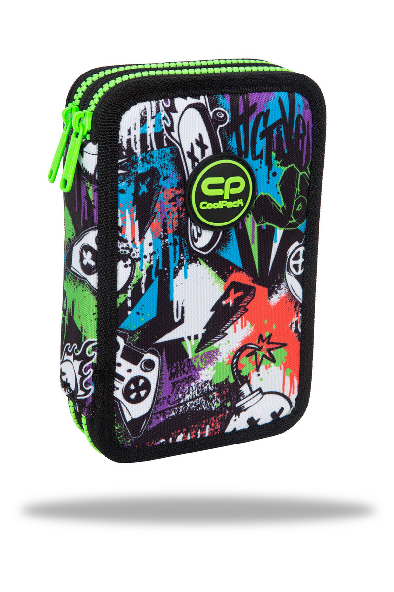 Piórnik 2-komorowy z wyposażeniem Coolpack Jumper 2 peek a boo