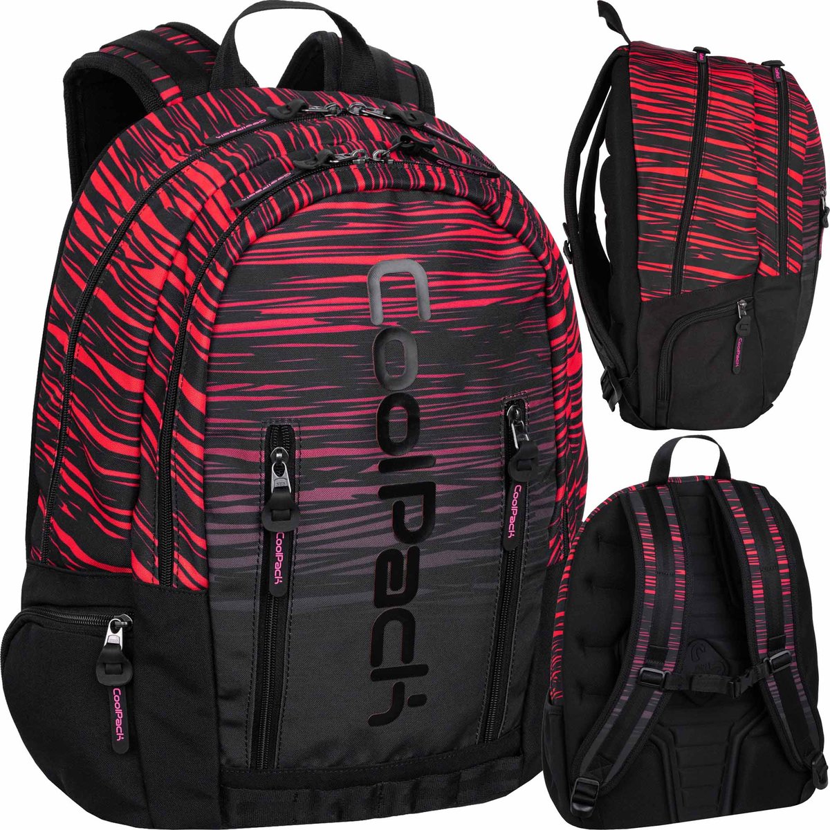 Coolpack Impact Plecak szkolny Unisex dzieci, Sunset, 45 x 30 x 15 cm, Designer