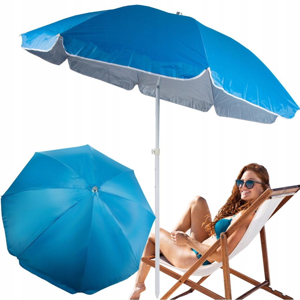 Zdjęcia - Parasol plażowy Duży  ogrodowy uv łamany 210cm